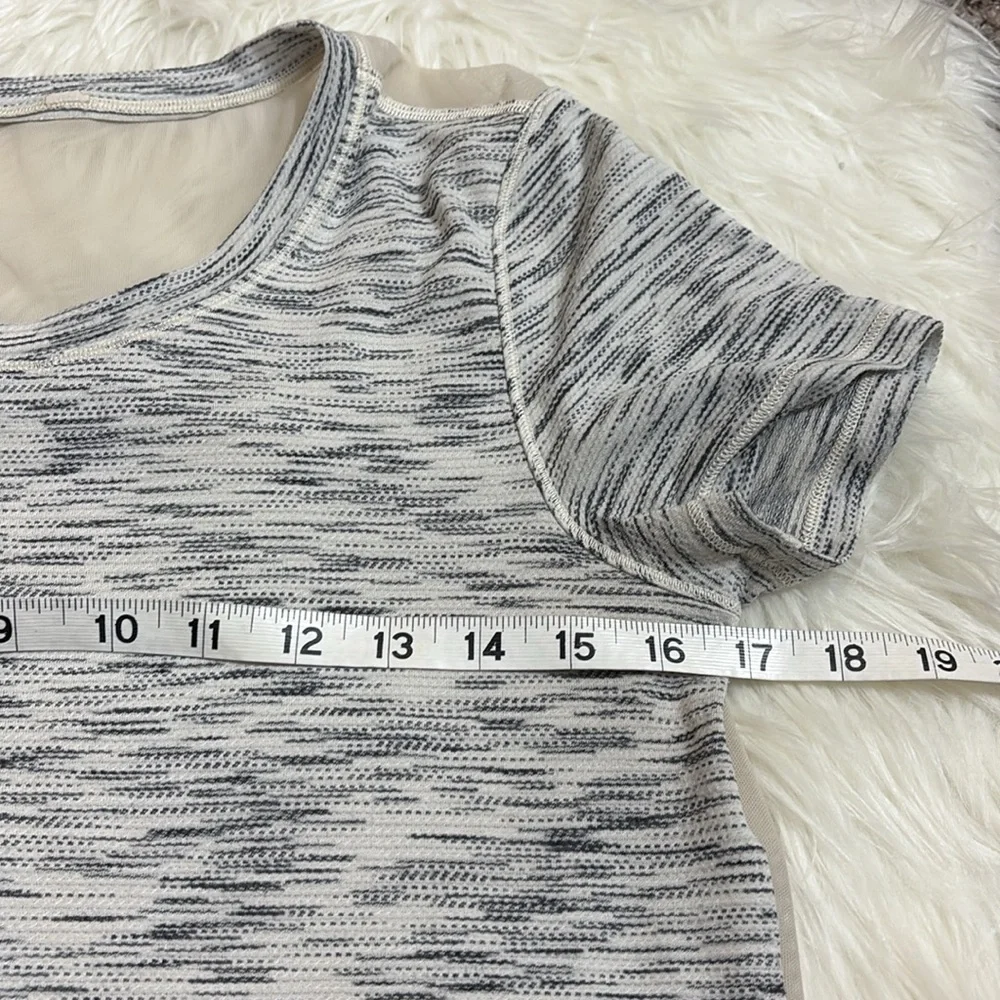 Lululemon Beat The Heat Short Sleeve Tiger Space Dye Shirt See Through Mesh Back